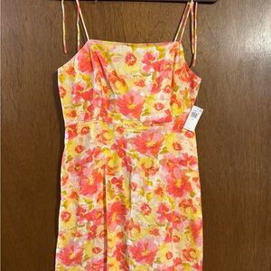Floral Spaghetti Strap Dress